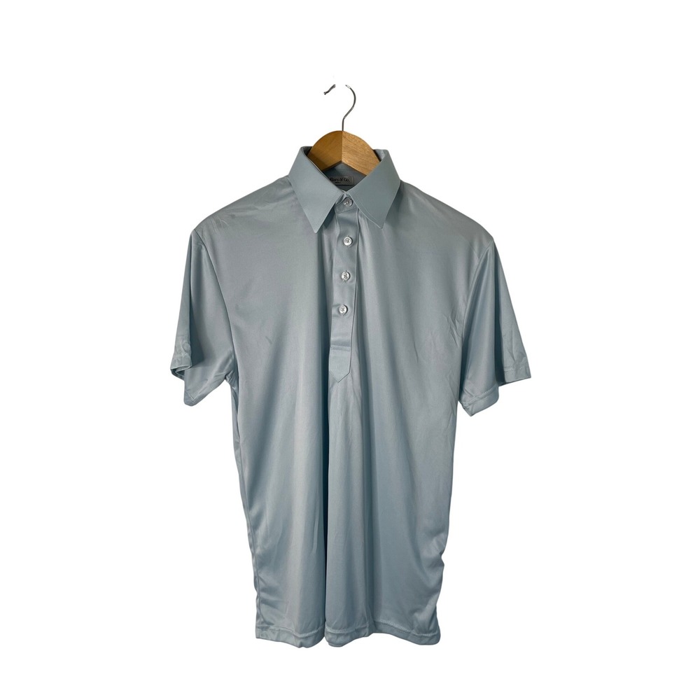 Collars & Co Dress‎ Collar Polo Mens Small Light Blue Short Sleeve Golf